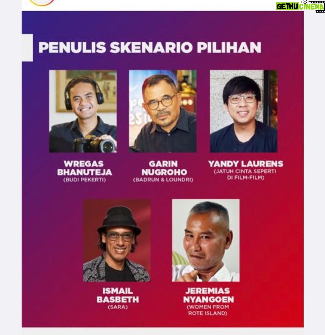 Garin Nugroho Instagram - Penghargaan pada laboratorium dan workshop serta tema berani dan sumber daya daerah : 5 nominasi pilihan Tempo , bagi kami seluruh team adalah penghargaan yang berani dan berharga , mengingat Badrun dan Loundri shoting 7 hari di Banjarmasin, sebagai laboratorium dan workshop dengan komunitas Banjarmasin , 95 persen adalah team komunitas . Sebuah workshop penggalian cerita - tema yang berani dan bersumber lokal lewat cara kerja efisien dan efektif dengan biaya yang mampu dilakukan di daerah - daerah , 95 persen produksi oleh komunitas setempat , terimakasih pada @ifa_isfansyah @forumsineasbanua @jogjafilmacademy @klikfilm @anakfilm @sheninacinnamon @forumcinemabenoa @kamilandini @bayu_ario @mahendrabudaya @arswendybeningswara @suara88 @vivianidris @yuliaevinabhara @leilachudori @majalah.tempo @tempodotco @erickestradaindonesia #banjarmasin