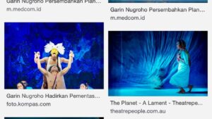 Garin Nugroho Instagram - Seri Proses penciiptaan “ Planet a lament “ ( 2020/2021 ) , pentas dari Asia Topa - Melbourne art centre - Holland fest ( Amsterdam Int theater ) hingga Theater Der Welt -( Dusseldorf ). Segalanya memiliki oasis ( warisan budaya sebagai sumber ) penciptaan : lagu - lagu lament Indonesia Timur , dari NTT - PAPUA. Jalan panjang riset lagu lagu pentatonis yang langka dihidupkan , terimakasih Septi - Papua , Sahabat Mazmur Choir Kupang  dan team semua , menakjubkan kekayaan Indonesia Timur @septinalayan @mazmur_chorale @rianto_rds @jalaadolphus @rinadamayanti23 @iskandarloedin @teatergarasi @komunitas_salihara @biennalejogja @psbk_jogja @suryodarmomelati @oniltasman @dirasugandi @julietburnett @widimulia @bayu_ario @boogiepapeda @adindafudia