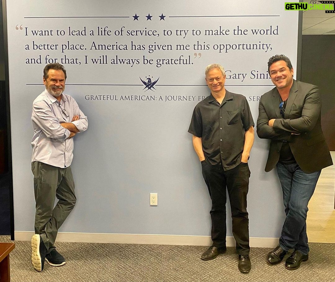 Gary Sinise - 7.7K Likes - Great to see pals, Dennis Miller and Dean Cain at the Gary Sinise Foundation office before we pack up and head to Tennessee. Thank you both for your continued support of our nation’s heroes and their families through our mission at GSF.