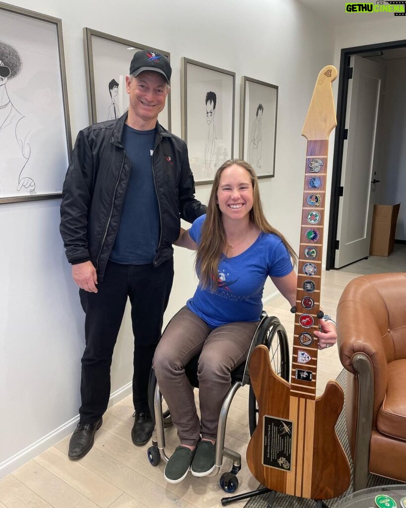 Gary Sinise Instagram - Great visit with US Marine and new GSF Ambassador Capt. Sarah Bettencourt. We were honored to support her through the Gary Sinise Foundation with modifications to her home to help restore her independence and support her empowerment (RISE Program). Welcome to the team, Sarah! Los Angeles, California