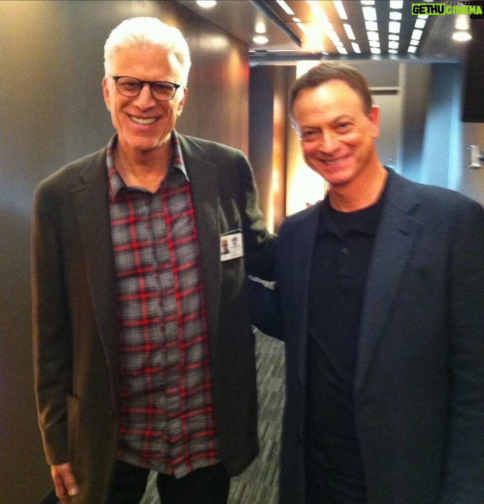 Gary Sinise Instagram - Nearly 10 years ago working with the great Ted Danson on CSI: NY 😊 Hope all is well my friend
