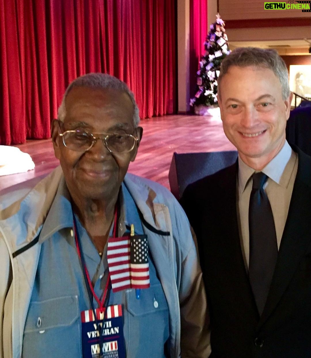 Gary Sinise - 17.1K Likes - An American hero passed away this morning. Lawrence Brooks, the oldest living WWII veteran at 112 years old.
Here we are at National WWII Museum in New Orleans when he was 106 years old. He certainly had an incredible long life.
God bless you sir. An honor to know you.
Rest In Peace #greatestgeneration