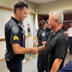 Gary Sinise Instagram - Made a special trip today to visit the Police, Fire and Dispatcher Departments in my hometown of Highland Park, Illinois. Was honored to support the PD with our @garysinisefoundation Serving Heroes program. My heart goes out to all the brave first responders serving there and to all the victims and families effected by the terrible shooting on July 4th.