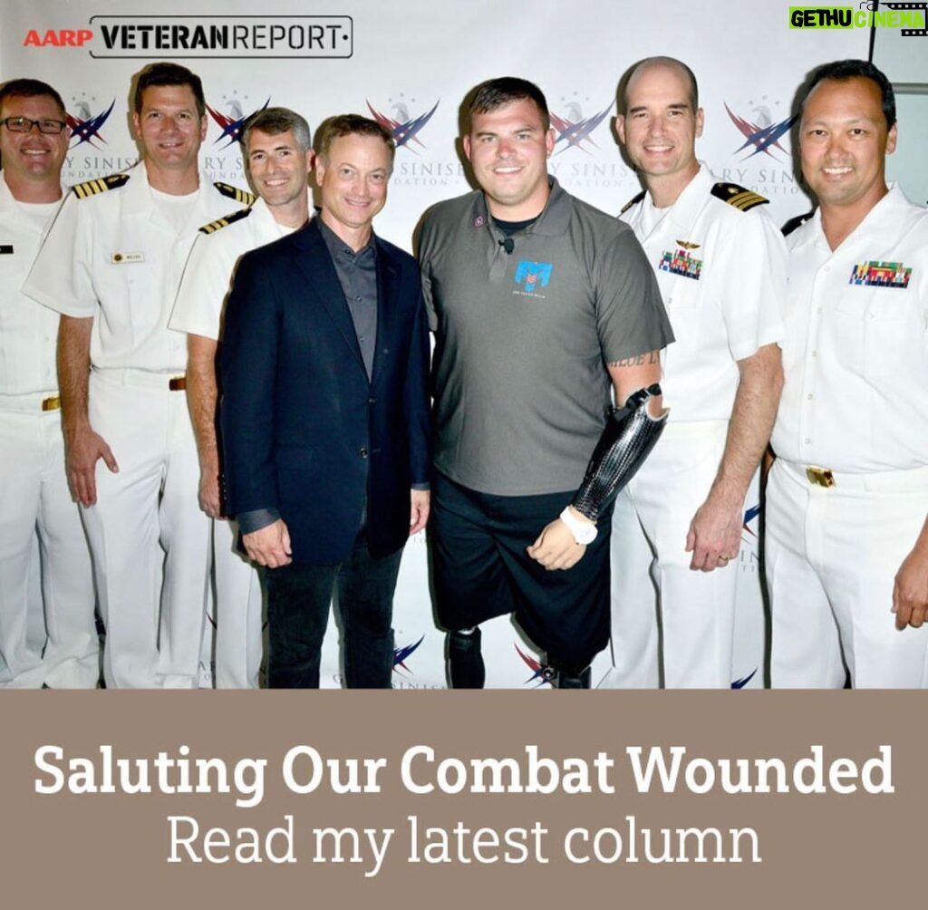 Gary Sinise Instagram - Hey Folks, August 7 is National Purple Heart Day. In my latest column for AARP’s Veteran Report newsletter, I share about meeting wounded hero and quadruple amputee, Staff Sgt. Travis Mills. Travis is an incredible inspiration and it’s my honor to share his story as a way to honor the brave men and women who have been wounded in service to our country. #linkinbio
