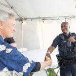 Gary Sinise Instagram - Honored to meet with members of the Highland Park Police and Fire Departments before our Gary Sinise Foundation Concert for Highland Park on July 4. The band rocked and it was so nice to see folks enjoying themselves on what was a difficult one year anniversary for my hometown. #highlandparkstrong