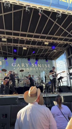 Gary Sinise Instagram - Honored to play for the veterans, active-duty military, and first responders of Franklin, TN!