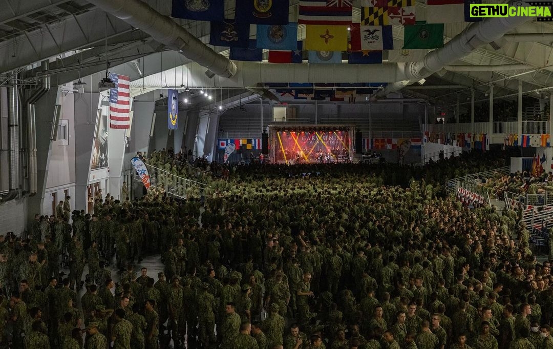 Gary Sinise - 4.4K Likes - Yesterday, July 3, 2023, a great show at Great Lakes Naval Base for over 5000 of our newest recruits🙏🏼🇺🇸
