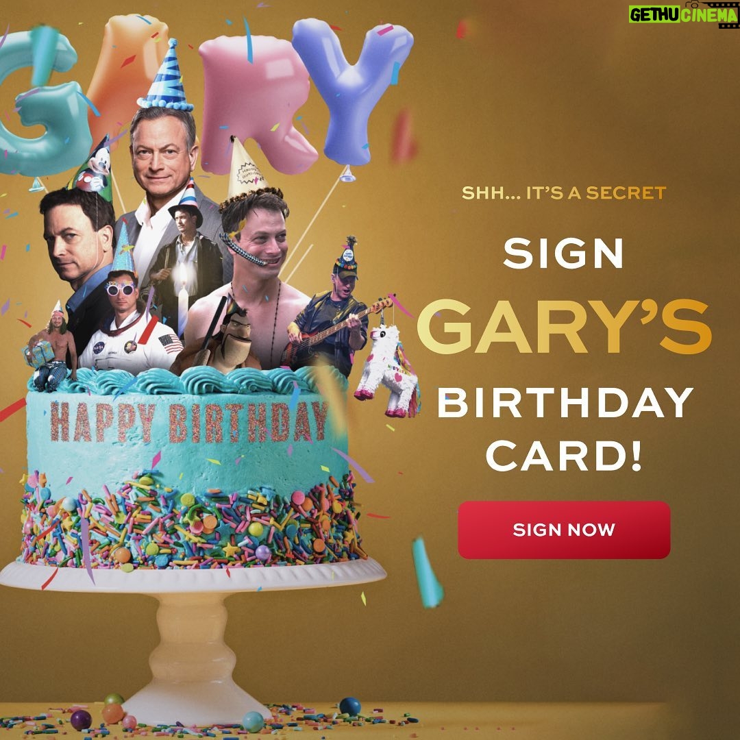 Gary Sinise - 6K Likes - Shhh 🤫…it’s a secret…
Hey everyone,
My name is Cristin and I’ve worked with Gary at the Gary Sinise Foundation going on 9 years. I’m temporarily taking over his social media (yes, he has absolutely no idea this is happening 😆). The team and I have come up with a BIRTHDAY SURPRISE for Gary and we hope you’ll join us to make it extra special!
In Gary’s bio is the link for YOU to sign his birthday card with your own personal message.
If you love his mission for our nation’s heroes, are a huge fan of his theater, TV, and movie masterpieces, or just want to wish him a “happy birthday”, please follow the link. I know he’s going to be so moved to see your messages of love and support.
And remember, it’s a secret!