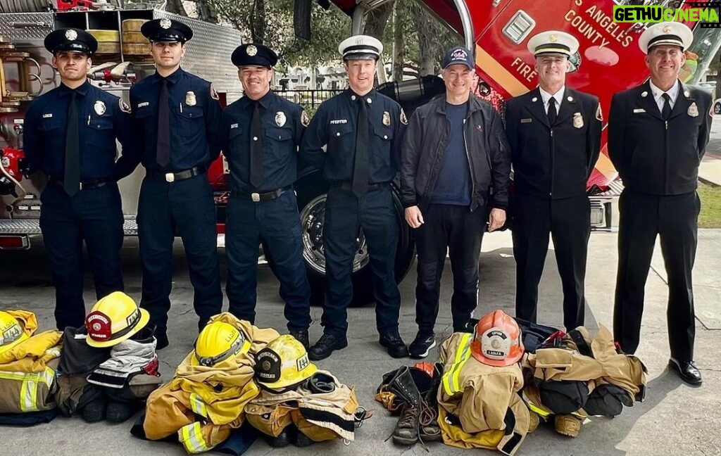 Gary Sinise Instagram - Stopped by LA Station 144 today to say hello and and thank these awesome firefighters. They were getting ready for their inspection. I am sure they passed with flying colors. Thanks for the cup of coffee guys.