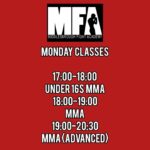 George Hardwick Instagram - MFA updated timetable as of Monday the 15th of may (Advanced means competitive experience in said discipline or invite to session) @mfagym #mma #middlesbrough #boxing #muaythai #bjj