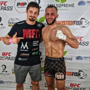 George Hardwick Instagram - Buzzing for @faramarzmma lands Hard shots all 3 rounds for the Unanimous Decision Win in his return. The real PRINCE OF PERSIA!