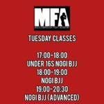 George Hardwick Instagram - MFA updated timetable as of Monday the 15th of may (Advanced means competitive experience in said discipline or invite to session) @mfagym #mma #middlesbrough #boxing #muaythai #bjj