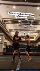 George Hardwick Instagram - Prepping the money punch with the best kit @revgear keeping us equipped with the best gloves and pads going while we're stateside for the biggest fight of my life #mma #ufc #fight #reels #boxing