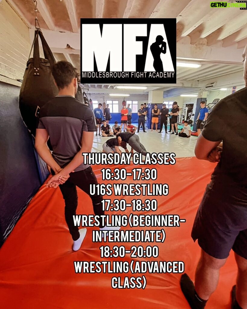 George Hardwick Instagram - All Thursday classes are half an hour earlier at @mfagym (note this is only on Thursday. All other days are at the same time) #mma #wrestling #bjj #middlesbrough