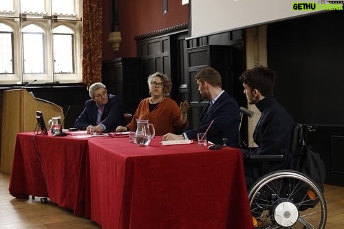 George Robinson Instagram - Was fantastic to be invited onto this panel by @waterspritecam to discuss disability in film and tv this week. If you look closely you will see a magical colour changing straw