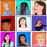 George Robinson Instagram - Happy international women’s day A collection of my #slightlyshitportraits