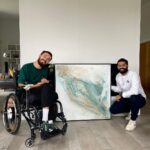 George Robinson Instagram - An absolute pleasure to meet the amazing @sexeducation actor @georgerossrobinson to deliver his new painting! Such a top guy, so excited to see this one up in his home, and for the new season this September! #abstractart #kunstgalerie #abstraktekunst #abstraktemalerei #abstractpainting #abstractartist #sexeducationnetflix London, United Kingdom