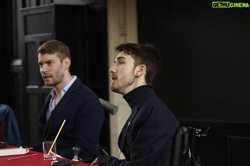 George Robinson Instagram - Was fantastic to be invited onto this panel by @waterspritecam to discuss disability in film and tv this week. If you look closely you will see a magical colour changing straw