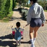Georgina Rodríguez Instagram – Fases de un paseo “tranquilo” ❤️ @alo #ad Madrid, Spain
