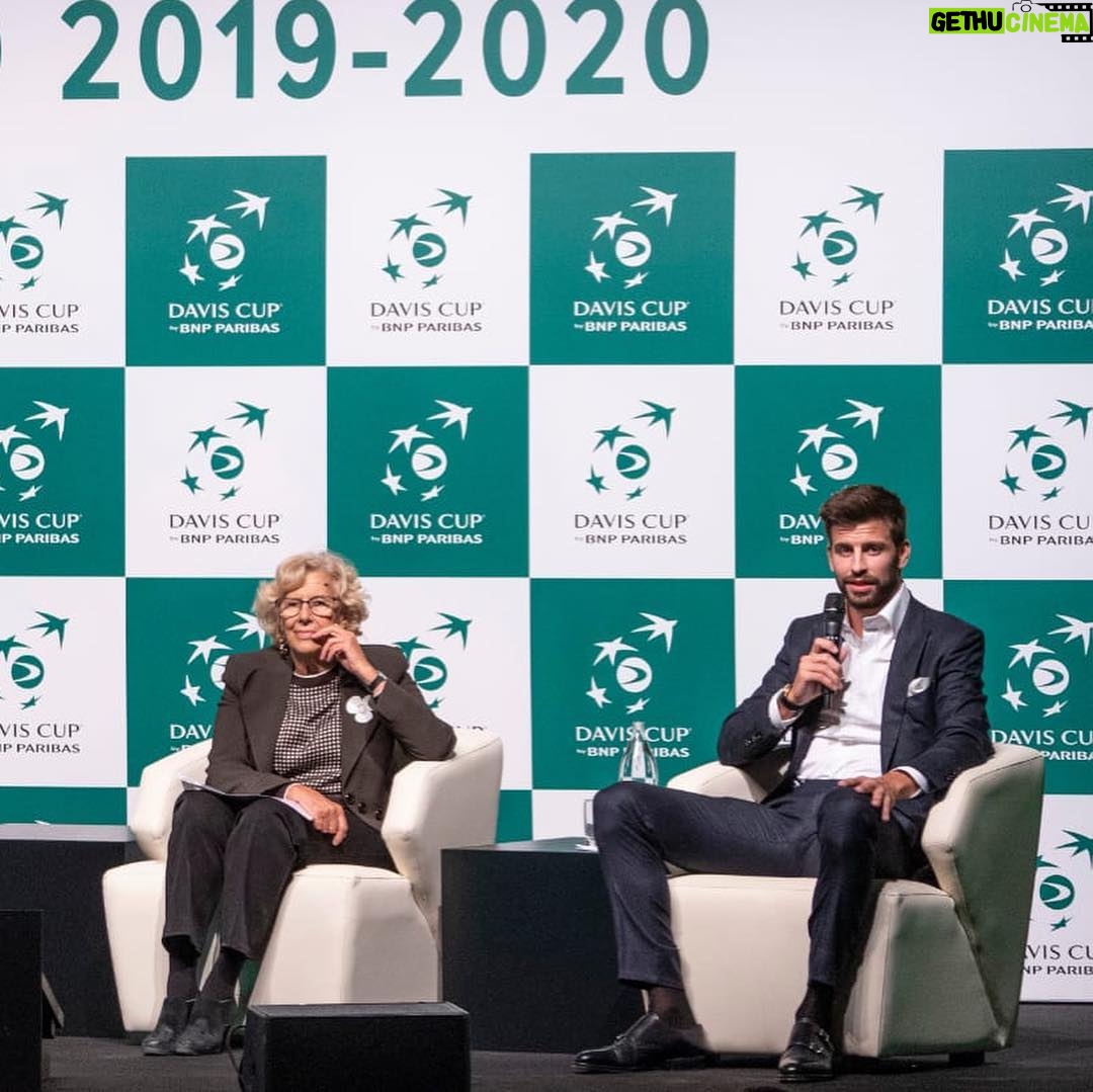 Gerard Piqué Instagram - Presentación de la Copa Davis en Madrid. #DavisCup #KosmosTennis #ITF