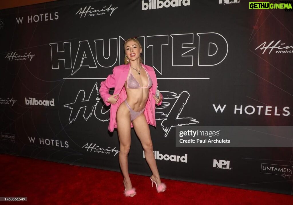 Gigi Gustin Instagram - From Harvard to the Haunted Hotel… Thank you for having me @billboard x @affinity.nightlife 🎃✨💞 Photo by one of my favs @paul_archuleta 📸 W Hollywood