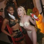 Gigi Gustin Instagram - Happy Halloween from @dazelleyvette and I! ❤️‍🔥✨🎃 Los Angeles, California