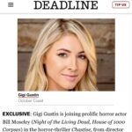 Gigi Gustin Instagram - Ty @deadline for the write up! Bringing you lots of scares next year! ‘CHASTISE’ coming soon @choptopmoseley @demetriusnavarro @dstreetfilms