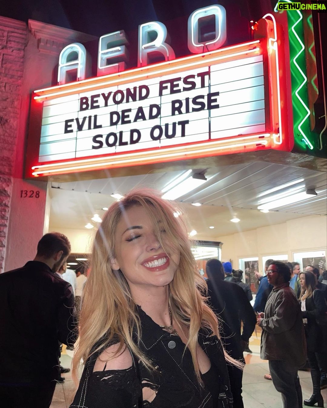 Gigi Gustin Instagram - Congrats on 100 million @curleecronin!🩸 Aero Theatre