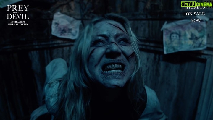 Gigi Gustin Instagram - Had so much fun at the @officialsawescaperoom scaring the incredibly talented cast of PREY FOR THE DEVIL (@christianleenavarro @jackiebyers) with @sarahnicklin and @jasoneganfright ! Shoutout to the legend @hollywoodassassin for this terrifying transformation! 🧟 Thank you @lionsgate @jasoneganfright & @tom.j.flynn for letting me scare the shit out of everyone all day…it was my pleasure! 😈 Be sure to go see @preyforthedevil in theaters nationwide Halloween weekend! 🎥✨ #preyforthedevil Saw Escape Room