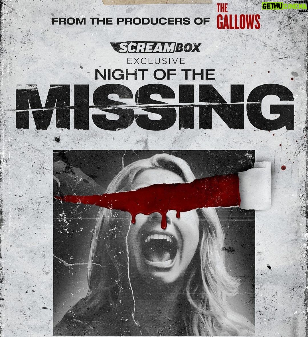 Gigi Gustin Instagram - Ahhh! @cineverse.tv and @screamboxtv have acquired our horror anthology @night_of_the_missing as a ‘SCREAM BOX EXCLUSIVE’ for US Distribution! 🥳 Buckle up! Coming to you exclusively on @screamboxtv / VOD on 11/28/23 🎥✨🍿 I’m so grateful to my team @samuelgonzalezjr @matthewhershfilms who brought this fun lil flick to life, and to @tremendumpictures who helmed bringing this thing to the finish line! 💪🏼 Starring the oh so very talented @meredithactress & @jillawbrey✨ Written & Directed by @samuelgonzalezjr ✨ Big thanks to @bradmiska @bdisgusting for the killer announcement! 🩸 Here we go! 🎥 …. And yes!! ‘Nite Flirt’ is a part of this! 😏