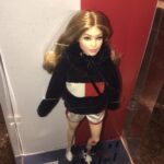 Gigi Hadid Instagram - ‘tis the season !! Throwback to my @barbie 🥹💕💕 & Barbie herself wearing #tommyxgigi, we had fun @tommyhilfiger ! Can’t wait to make it to the movies this week!!!
