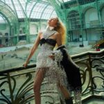 Gigi Hadid Instagram - It was so special to be back at Grand Palais to shoot the @voguemagazine May cover in honor of the iconic Karl Lagerfeld, by an icon herself @annieleibovitz — & to share it with these amazing women who I love & admire! Being a small part in Karl’s grand legacy, and experiencing his genius, humor, and warmth, is an honor of my life. We miss him so much. Excited to celebrate his creative world at the Met Gala next month 🤍🕊️ Le Grand Palais