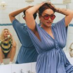 Gigi Hadid Instagram - Spring has fully sprung at GuestInResidence.com with the launch of our “Beach House” collection today ! This is my love letter to the California Coast .. the colors and shapes are easy-going, a lil romantic, and chic— in our lightest & softest cashmere yet 🕊️ Pictured above are pieces from both ‘Beach House’ and our Core Collections; your fave basics are back in lighter weights and new spring colors (+ stripes🥹!) 🤍 ..Photographed in Malibu by @terenceconnors..x