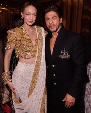Gigi Hadid Instagram - The @nmacc.india Gala was a celebration of Indian craftsmanship, and its inspiration on fashion internationally, with the opening of the exhibit “India in Fashion: The Impact of Indian Dress and Textiles on the Fashionable Imagination,” curated by the iconic @hamishbowles! 
It was my honor and joy to showcase this masterpiece designed by @abujanisandeepkhosla 🙏  this Chikankari sari was made in the Lucknow region of India, and took a year to make; each woman who crafted it specializes in a different stitch 🤩 truly remarkable workmanship .. I’ll never forget it 💫