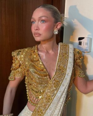 Gigi Hadid Instagram - Warmest Thanks to the Ambani family for hosting me in Mumbai for the Opening Weekend of @nmacc.india!
It was an honor to be there to witness your family’s vision come to life, in a beautiful world-class Cultural Center to celebrate and cultivate the creatives and heritage of India. After seeing the opening nights of “The Great Indian Musical” and “India in Fashion” exhibit, I learned so much & know this venue will nurture future generations to explore their passions— from dance to design, from music to art. If you have the chance to visit & see these productions — I HIGHLY recommend!!!! ❤️🇮🇳🙏 Unforgettable first trip to India. Much love.