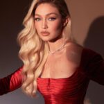 Gigi Hadid Instagram – Proud to wear custom by independent @zacposen for @vanityfair’s Oscar party,  by @gregswalesart @patrickta @laurapolko @mimicuttrell ❤️‍🔥🍸