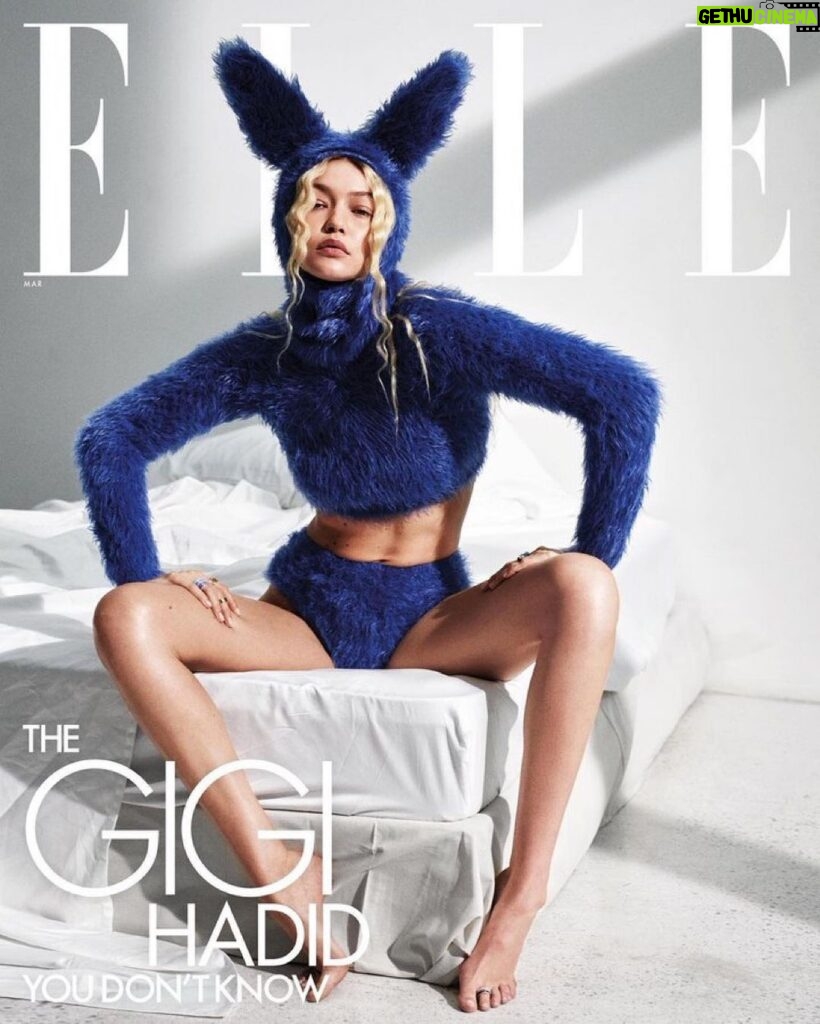 Gigi Hadid Instagram - feelin ready for spring mornings with my new @elleusa cover story.. always good days w you @mario_sorrenti #stephengan @alexwhiteedits 🤍 thank you @ninagarcia