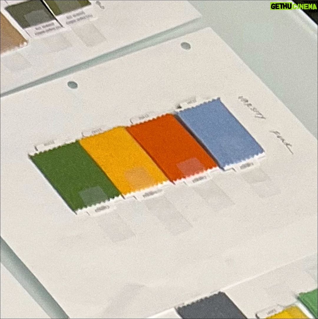 Gigi Hadid Instagram - @guestinresidence ‘ VARSITY FUNK ’ in the making over the year … from color swatches to first samples, and shooting the campaign in Paris! We have fun 🫶 Now available only at guestinresidence.com ! ! 💛