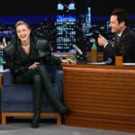 Gigi Hadid Instagram - @jimmyfallon is my favorite & it shows ! Got to catch up w my buddy last night and talk Next in Fashion Season 2 — out this FRIDAY only on @netflix 💚 big love to the @fallontonight crew photo Todd Owyoung/NBC