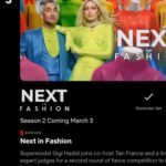 Gigi Hadid Instagram - Set your @netflix reminder ⏰🚨🚨 We’re bringing you some really fun fashion moments MARCH 3rd! @nextinfashion Season 2 @tanfrance 🥳