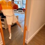 Gigi Hadid Instagram - @guestinresidence ‘ VARSITY FUNK ’ in the making over the year … from color swatches to first samples, and shooting the campaign in Paris! We have fun 🫶 Now available only at guestinresidence.com ! ! 💛