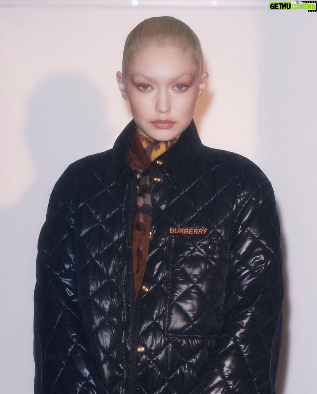 Gigi Hadid Instagram - Thank you for my @burberry memories over the years @riccardotisci17 🇬🇧 I love you! It’s an honor to be a small part in your great legacy🤍 So excited to see where you take us next 💭