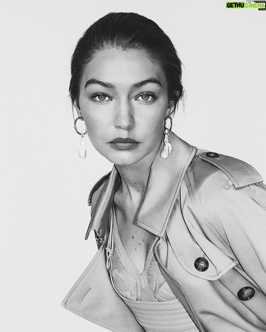 Gigi Hadid Instagram - Thank you for my @burberry memories over the years @riccardotisci17 🇬🇧 I love you! It’s an honor to be a small part in your great legacy🤍 So excited to see where you take us next 💭