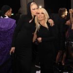 Gigi Hadid Instagram - My time in Milan with my @VERSACE family is always a Fashion Month highlight for me— opening for you will forever be an honor @donatella_versace ti amo tanto ! ! ! ❤️‍🔥😈 . . glam (&vid) @patmcgrathreal + @guidopalau