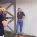 Gigi Hadid Instagram – bts @guestinresidence … WORKWEAR — limited-edition ten-piece collection drops in 1 HOUR (10am EST) only on GuestInResidence.com 🪶🪵🌻