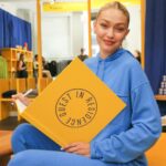 Gigi Hadid Instagram - NYC ! The @GUESTINRESIDENCE “FEEL SHOP” is OPEN ALL WEEK ! Through Sept 17th @ 12 Mercer St, NYC, 11am - 7pm 🌻 Please come see us to feel + shop the “CORE COLLECTION” (+ sip on some @kineuphorics, thanks @bellahadid)! There will be fun lil things goin on in the shop all week :) 📒🪡☕️🌻🍦 HUGE THANKS and love to everyone who stopped by to support us on day 1 of our first retail experience && to my amazing GiR team— without them, none of this would be possible. 💛 I love working with you all so much. @guestinresidence