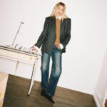 Gigi Hadid Instagram - Step into our office… @guestinresidence Fall 2023 Collection is now available at @ssense! w/ exclusives like this Striped Oversized Crew ^^ 🍒