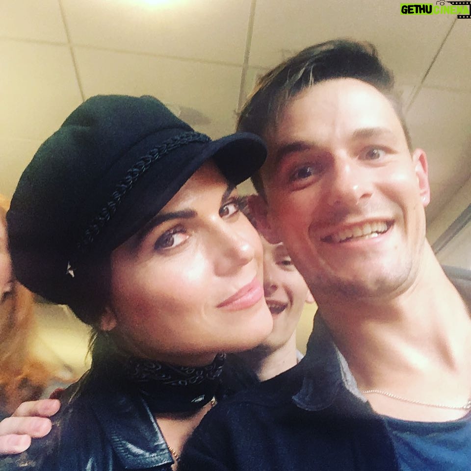 Giles Matthey Instagram - When you take a great pic but a creep @therealjaredgilmore photobombs in the background . At least @lparrilla had some decorum. Was great to meet you all at @starfuryevents in Birmingham. Until the next one! Xxxxx #onceuponatime