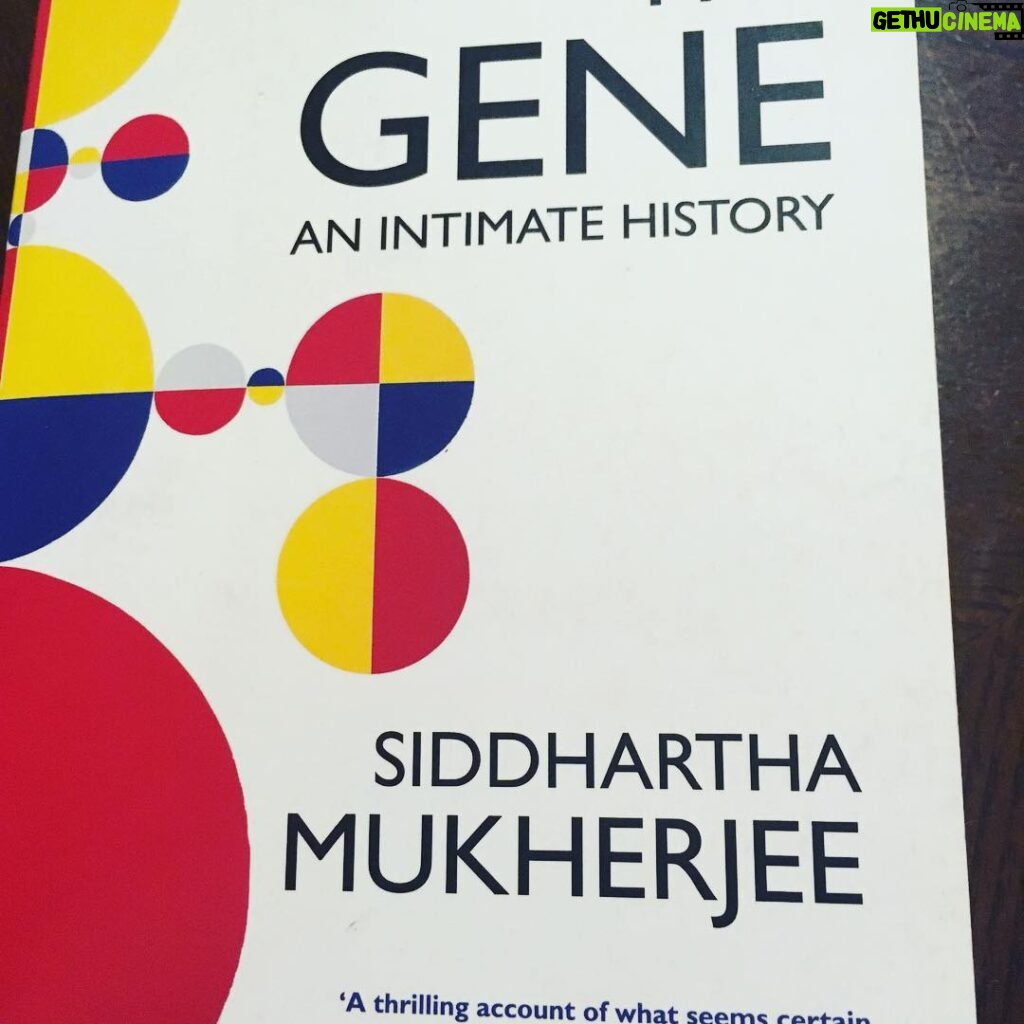 Giles Matthey Instagram - I finished his last book the other day "The Emperor of all Maladies" now I'm starting on this new adventure. When you are getting over being sick , a book becomes even more like an entertaining friend. Hahahaha that description makes sense to me, that's all that matters. #siddarthamukherjee #thegene