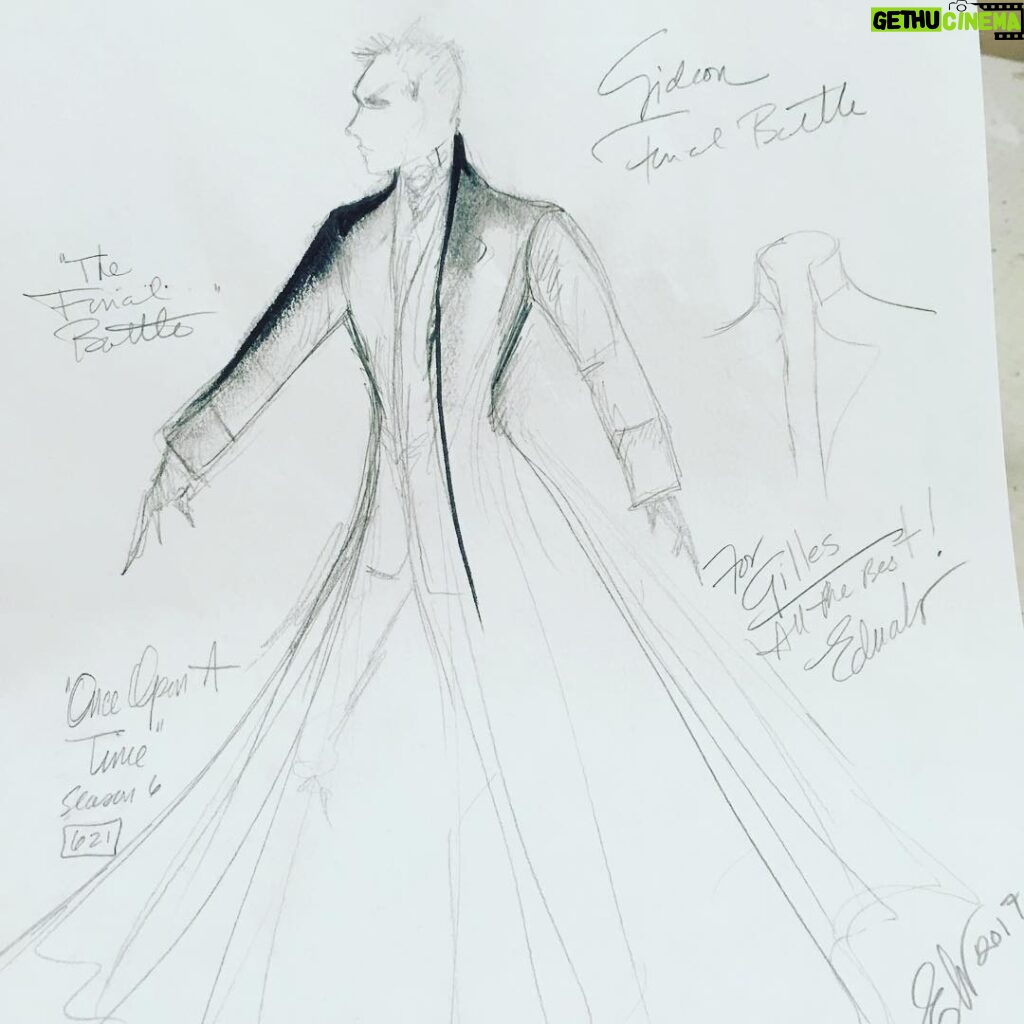 Giles Matthey Instagram - Eduardo the genius. How cool is this . What a talent. Although my name once again causing trouble ! @onceabcofficial #gideon #finalbattle